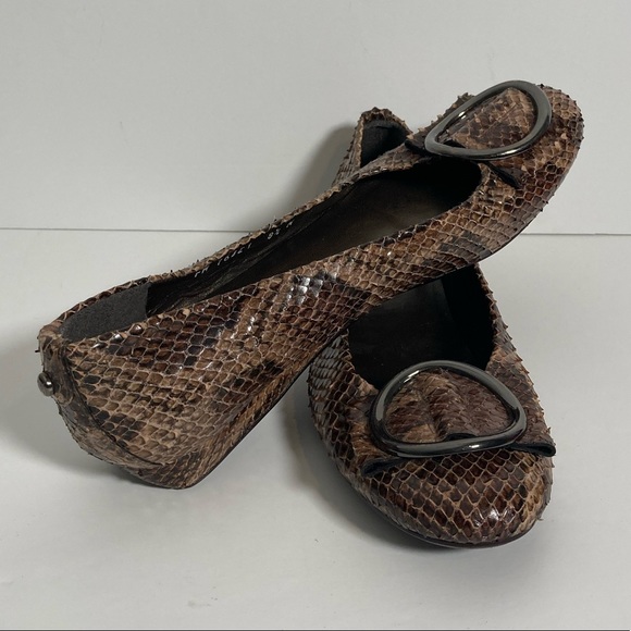Stuart Weitzman Reptile 🐍 Wedge Ballet Flat - Picture 8 of 11